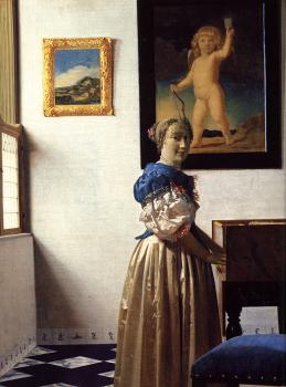 約翰尼斯 維米爾 A Lady Standing at a Virginal